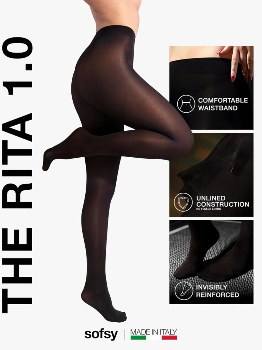 40 Den Opaque Tights for Women - Rip-Resistant, Soft, Comfortable & Stylish